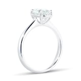 Mayors Platinum 2.01ct Oval 4 Prong Solitaire Engagement Ring