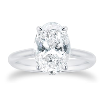 Mayors Platinum 2.51cttw Oval Engagement Ring (H/SI1) Mayors Platinum 2.51cttw Oval Engagement Ring (H/SI1)