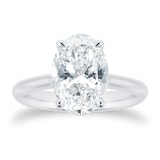 Mayors Platinum 2.51cttw Oval Engagement Ring (H/SI1)