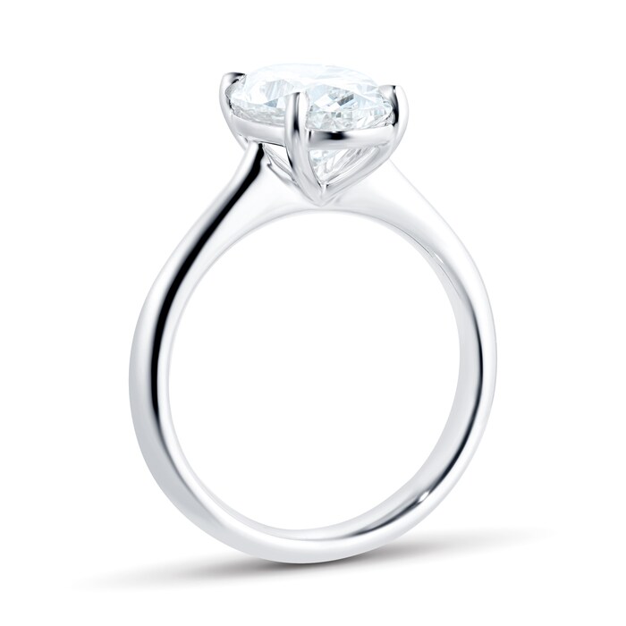 Mayors Platinum 2.51cttw Oval Engagement Ring (H/SI1)