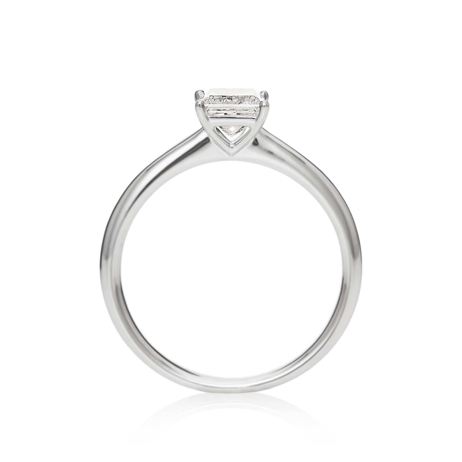 Mayors Platinum 0.70ct Princess Cut Engagement Ring (F/VVS2)