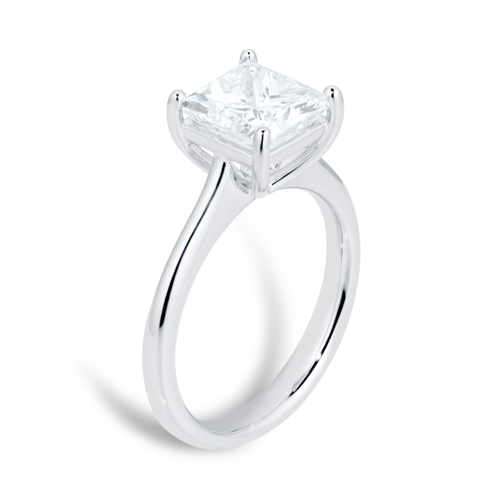 Mayors Platinum 2.51ct Princess Cut Engagement Ring (H/VS1)