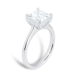 Mayors Platinum 2.53ct Princess Cut Engagement Ring (H/VS2)