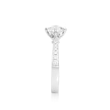 Mayors Platinum 1.04cttw Round Bridal Set - Ring Size 6