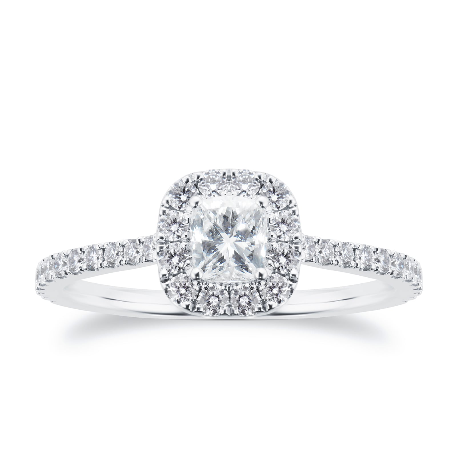 Fana Single Row Petite Double Halo Engagement Ring | Jacqueline's Fine  Jewelry | Morgantown, WV