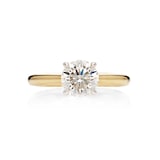 Mayors 18k Yellow Gold 2.51ct Round Cut Engagement Ring (H/SI1)