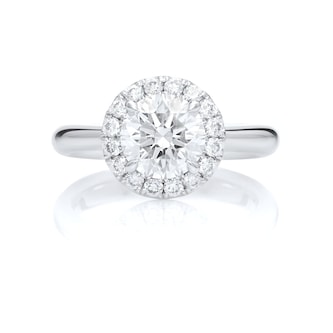 Mayors Platinum 3.08cttw Round Halo Engagement Ring (H/SI1) Mayors Platinum 3.08cttw Round Halo Engagement Ring (H/SI1)
