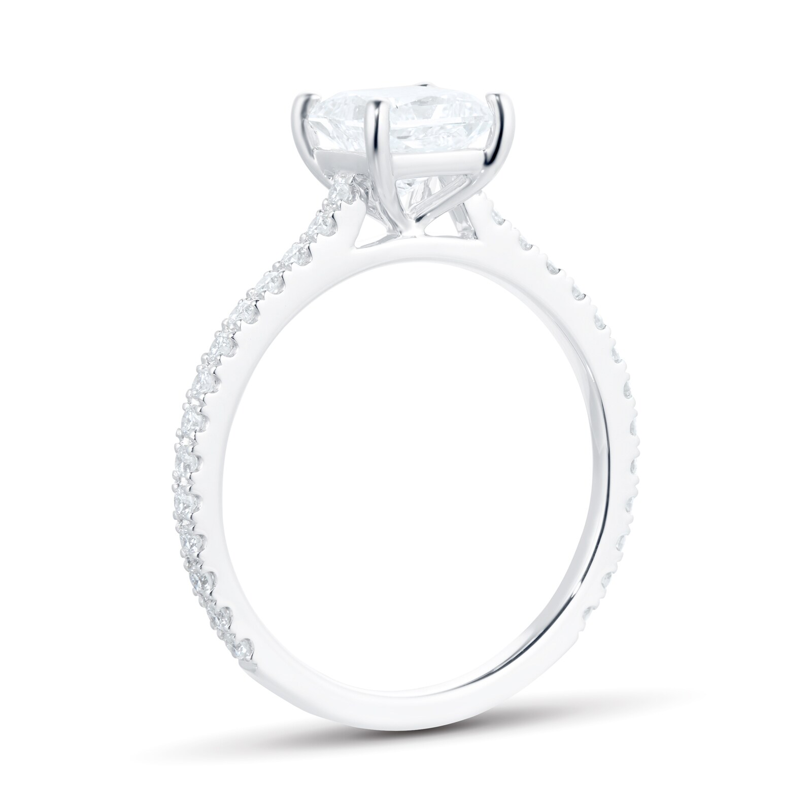 Mayors Platinum 1.49ct Princess Cut Engagement Ring - Ring Size 5.5