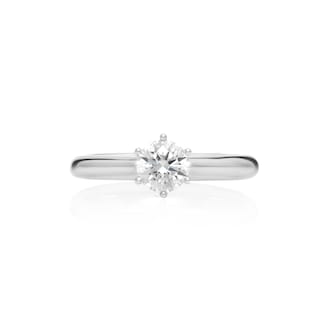 Mayors Platinum 0.70ct Round Engagement Ring (H/VVS1) Mayors Platinum 0.70ct Round Engagement Ring (H/VVS1)