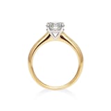 Mayors 18k Yellow Gold 2.56ct Round 4 Prong Engagement Ring