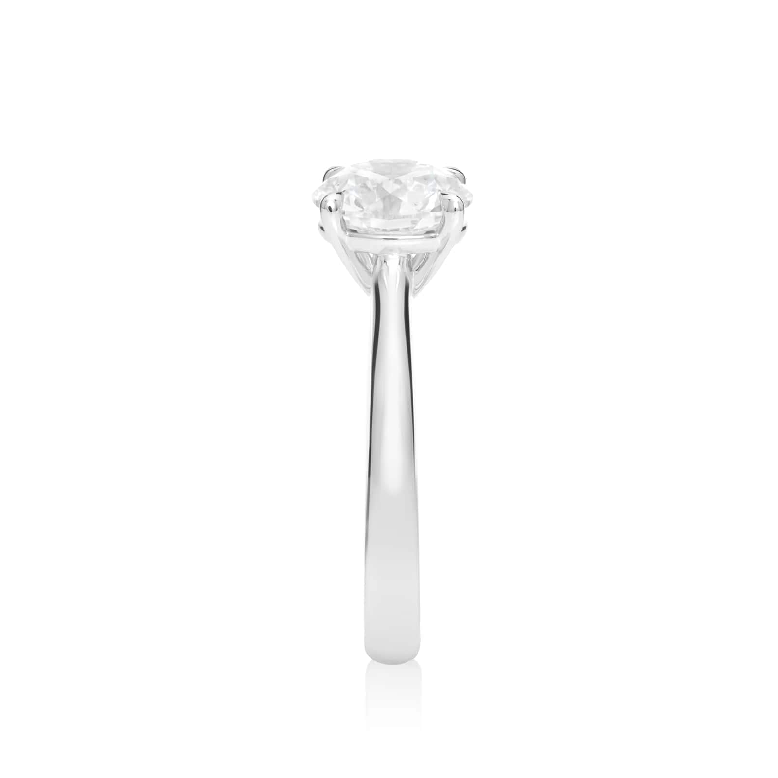 Mayors Platinum 2.50cttw Round Solitaire Engagement Ring - Ring Size 5