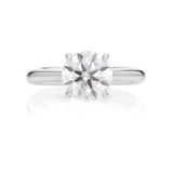 Mayors Platinum 2.50cttw Round Solitaire Engagement Ring