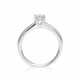 Mayors Platinum 0.52ct Round 4 Prong Solitaire Engagement Ring