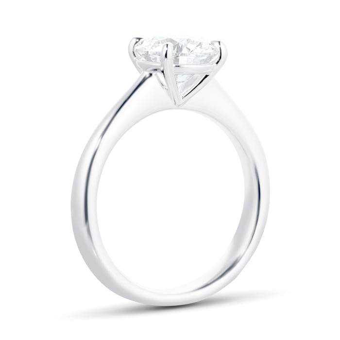 Mayors Platinum 2.06cttw Round 4 Prong Solitaire Engagement Ring