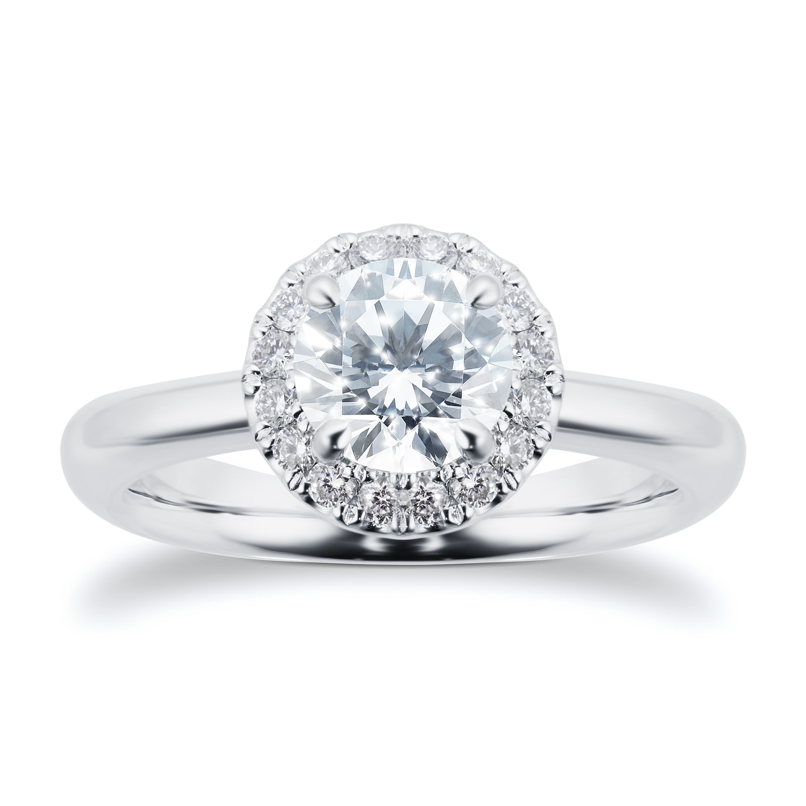 Emerald Lab Grown Diamond Single Row Hidden Halo Engagement Ring 18k Yellow  Gold 1.31ct - AZ17698