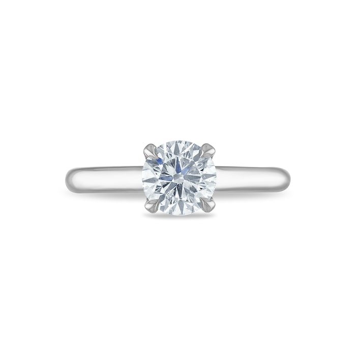 Royal Asscher Platinum 1.00cttw Royal Asscher Brilliant Diamond Christina Solitaire Engagement Ring