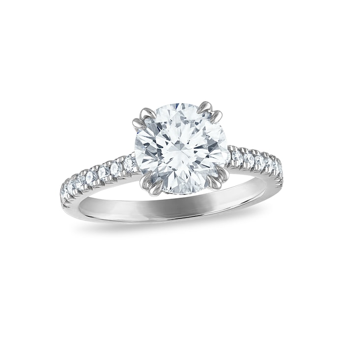 Royal Asscher Platinum 2.32cttw Royal Asscher Brilliant Diamond Charlene Solitaire Engagement Ring