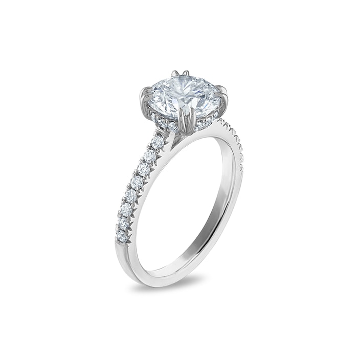 Royal Asscher Platinum 2.32cttw Royal Asscher Brilliant Diamond Charlene Solitaire Engagement Ring