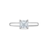 Royal Asscher Platinum 0.92cttw Royal Asscher Cut Diamond Berenice Solitaire Engagement Ring