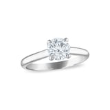 Royal Asscher Platinum 1.07cttw Royal Asscher Brilliant Diamond Christina Solitaire Engagement Ring