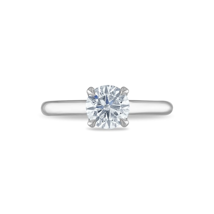 Royal Asscher Platinum 0.96cttw Royal Asscher Brilliant Diamond Christina Solitaire Engagement Ring