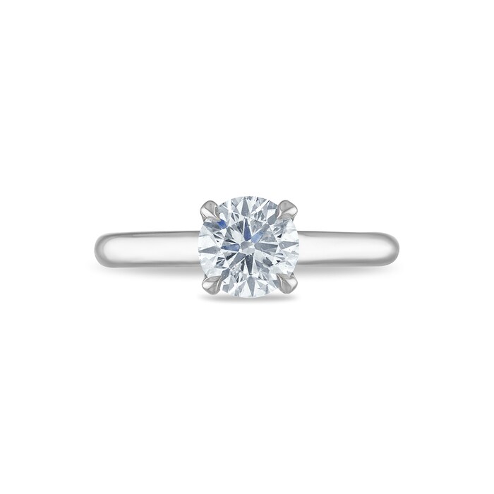 Royal Asscher Platinum 0.96cttw Royal Asscher Brilliant Diamond Christina Solitaire Engagement Ring