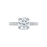 Royal Asscher Platinum 2.24cttw Royal Asscher Brilliant Diamond Charlene Solitaire Engagement Ring