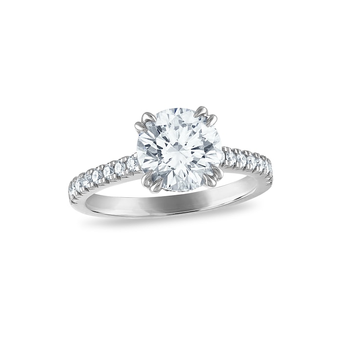 Royal Asscher Platinum 2.24cttw Royal Asscher Brilliant Diamond Charlene Solitaire Engagement Ring