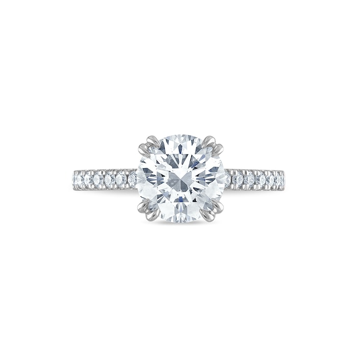 Royal Asscher Platinum 2.26cttw Royal Asscher Brilliant Diamond Charlene Solitaire Engagement Ring