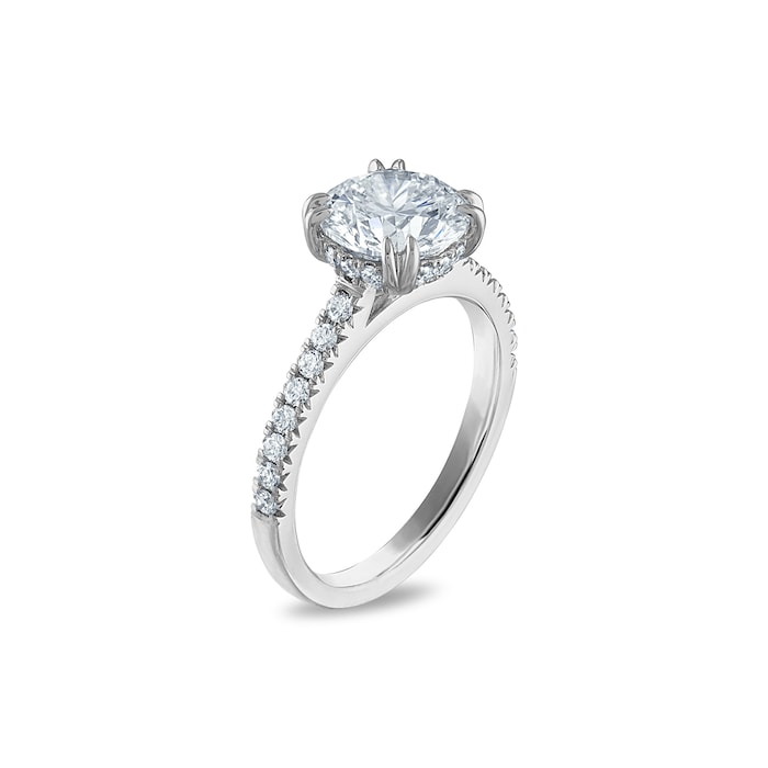 Royal Asscher Platinum 2.26cttw Royal Asscher Brilliant Diamond Charlene Solitaire Engagement Ring