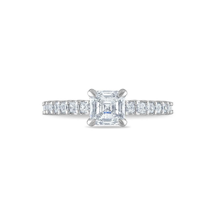 Royal Asscher Platinum 1.48cttw Royal Asscher Cut Diamond Gwenyth Solitaire Engagement Ring