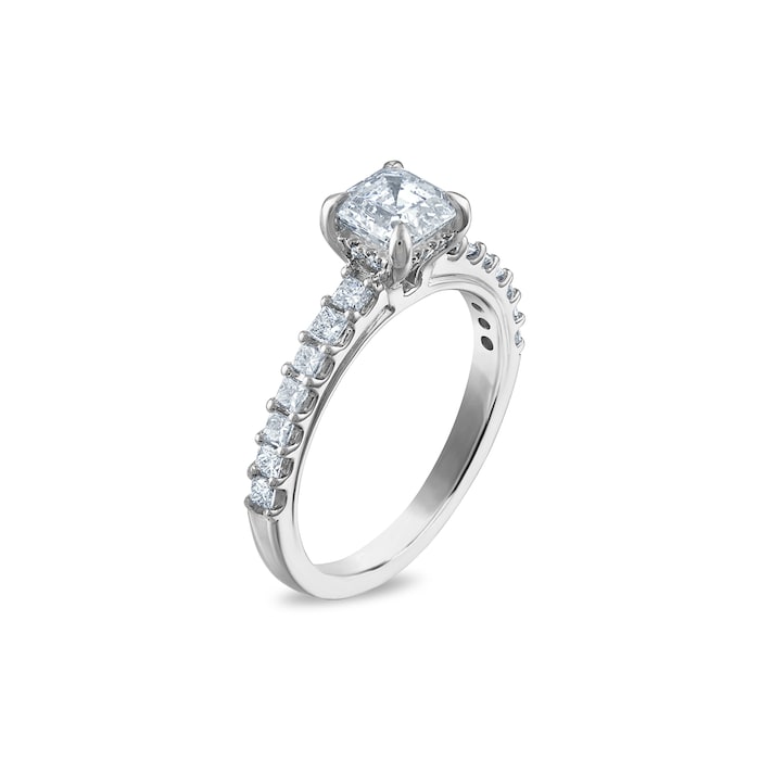 Royal Asscher Platinum 1.38cttw Royal Asscher Cut Diamond Gwenyth Solitaire Engagement Ring