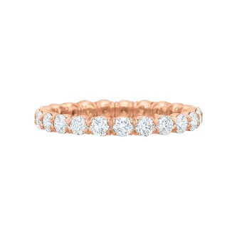 Betteridge 18k Rose Gold 1.20cttw Brilliant Cut Diamond Eternity Band Size 6
