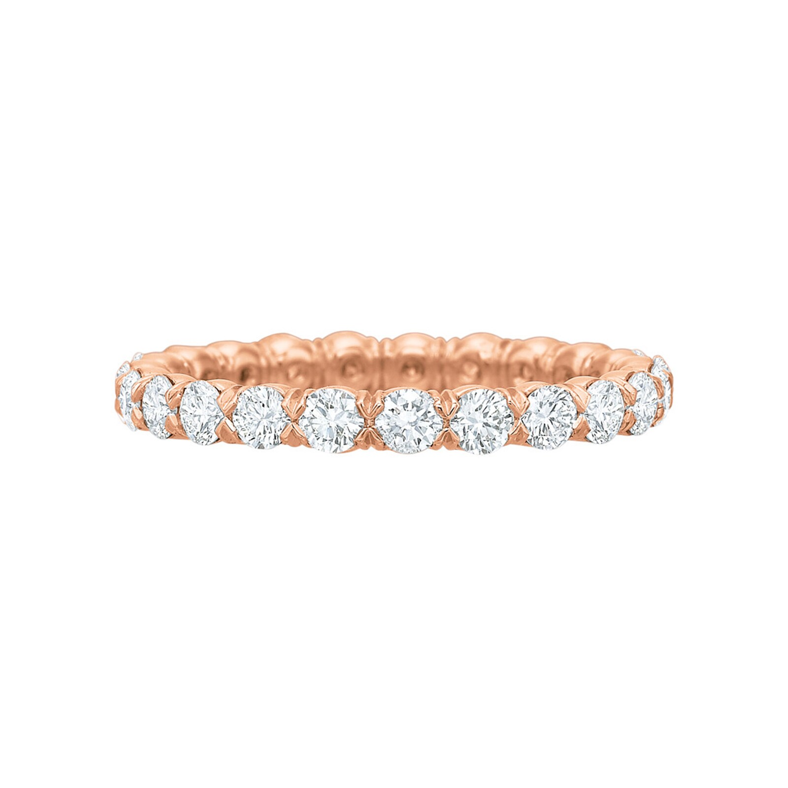 Betteridge 18k Rose Gold 1.20cttw Brilliant Cut Diamond Eternity Band Size 6
