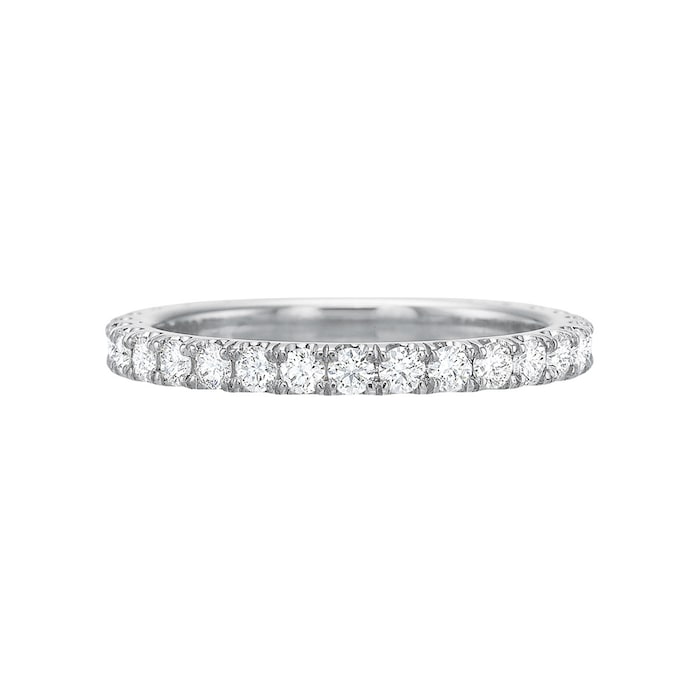 Betteridge Platinum 0.75cttw Brilliant Cut Diamond Eternity Band Size 6