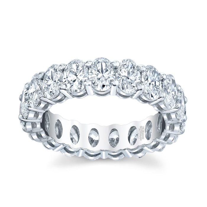 Betteridge Platinum 3.41cttw Oval Cut Diamond Eternity Band