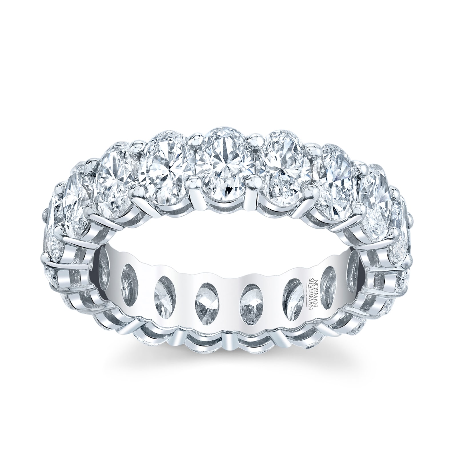 Betteridge Platinum 3.41cttw Oval Cut Diamond Eternity Band