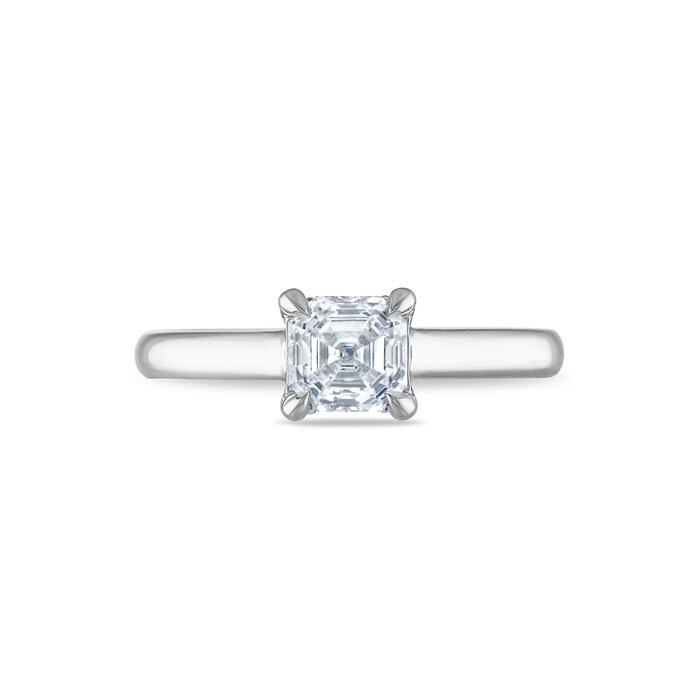 Royal Asscher Platinum 1.04cttw Royal Asscher Cut Diamond Berenice Solitaire Engagement Ring