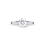 Mayors Platinum 1.30cttw Brilliant Cut Diamond Solitaire Engagement Ring