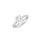 Mayors Platinum 1.30cttw Brilliant Cut Diamond Solitaire Engagement Ring