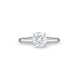 Mayors Platinum 1.32cttw Brilliant Cut Diamond Solitaire Engagement Ring