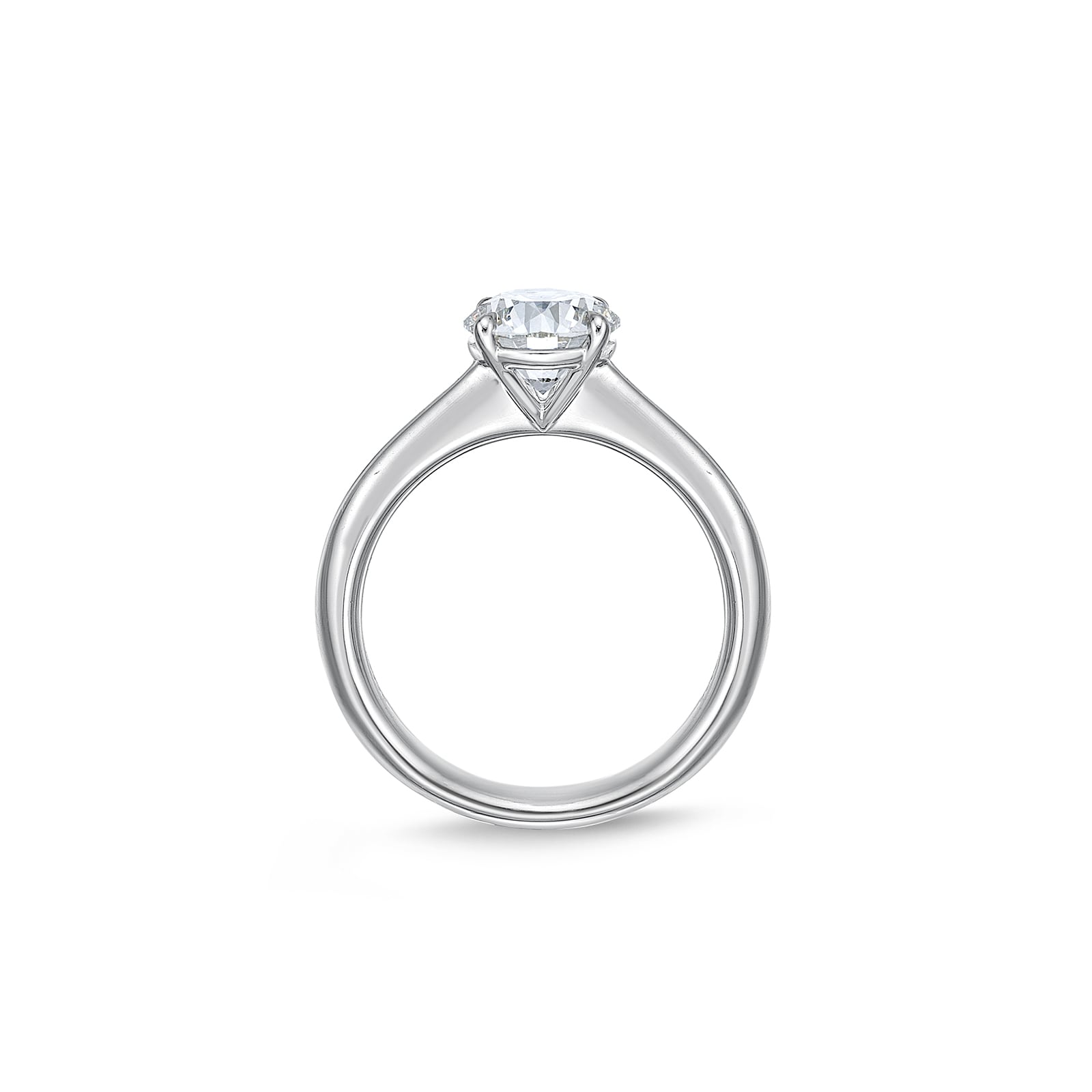 Mayors Platinum 1.32cttw Brilliant Cut Diamond Solitaire Engagement Ring - Ring Size 5.5