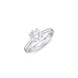 Mayors Platinum 1.32cttw Brilliant Cut Diamond Solitaire Engagement Ring