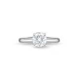 Mayors Platinum 1.31cttw Brilliant Cut Diamond Solitaire Engagement Ring