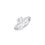 Mayors Platinum 1.31cttw Brilliant Cut Diamond Solitaire Engagement Ring