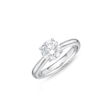 Mayors Platinum 1.31cttw Brilliant Cut Diamond Solitaire Engagement Ring