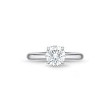 Mayors Platinum 1.32cttw Brilliant Cut Diamond Solitaire Engagement Ring