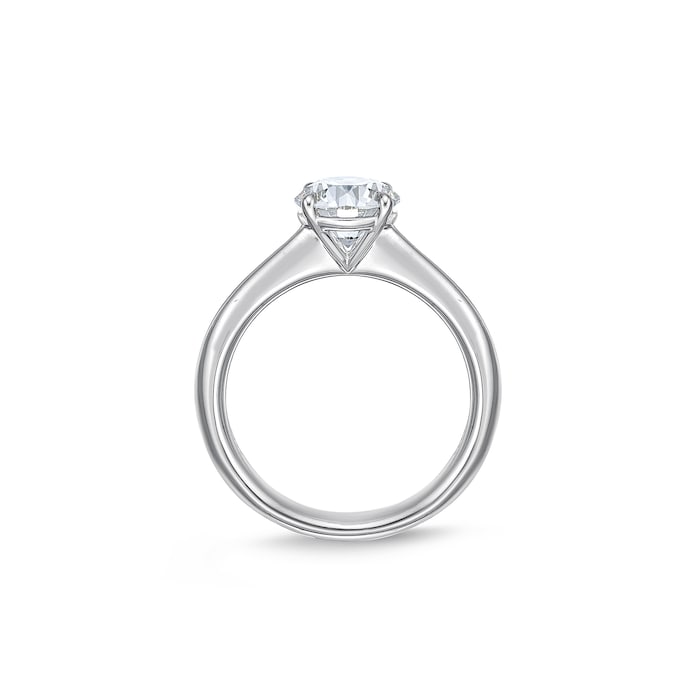 Mayors Platinum 1.32cttw Brilliant Cut Diamond Solitaire Engagement Ring