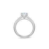 Mayors Platinum 1.32cttw Brilliant Cut Diamond Solitaire Engagement Ring