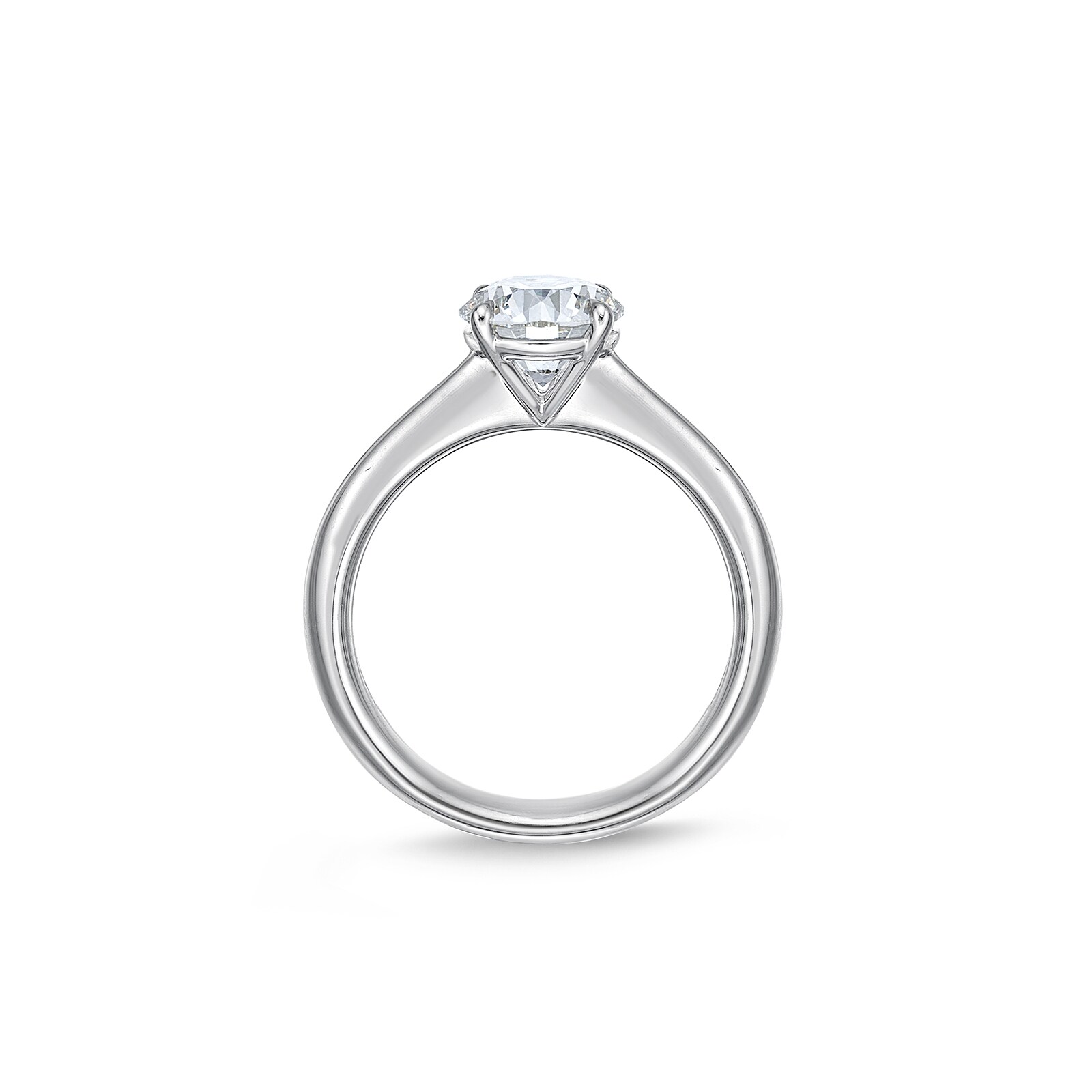 Mayors Platinum 1.32cttw Brilliant Cut Diamond Solitaire Engagement Ring - Ring Size 7